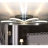 Srebrny plafon LED 80cm 3000K 63Watt - P149